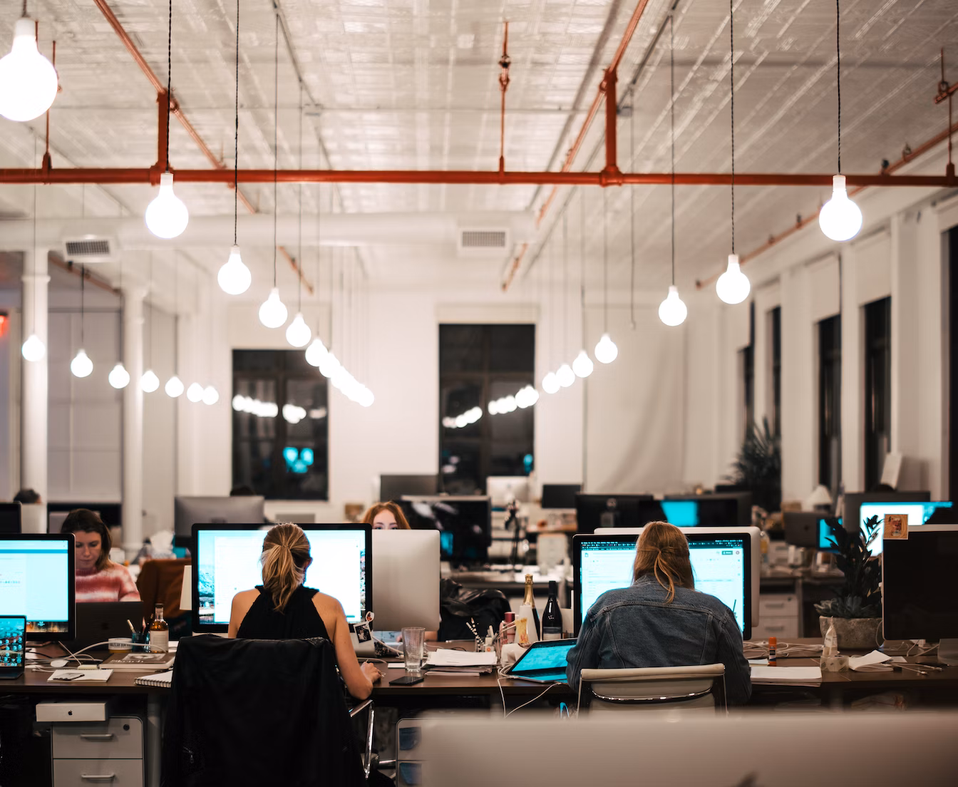 People working in an office